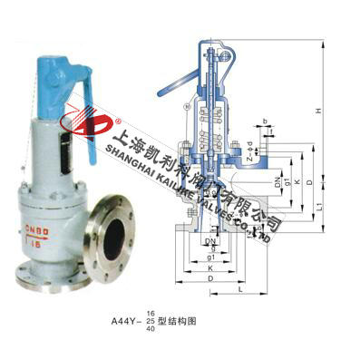 A44H、A44Y帶扳手彈簧全啟封閉式安全閥